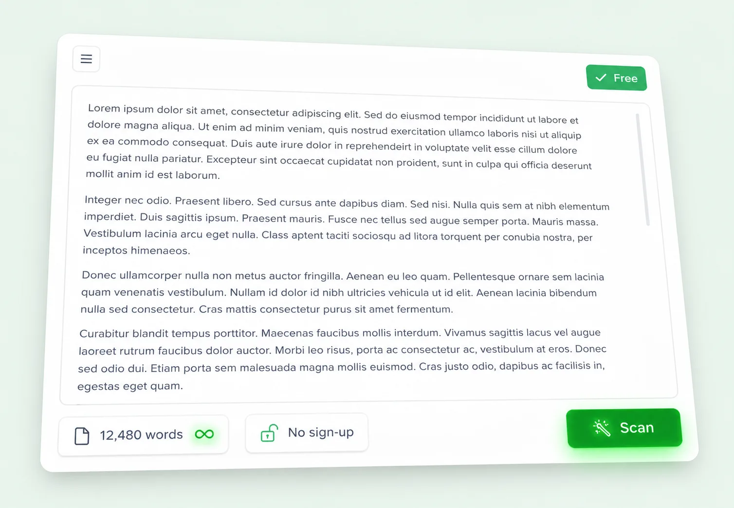 QuillBotAI Pro free unlimited AI content detector — no word limit, no signup